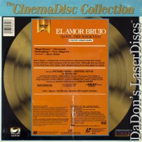 El Amor Brujo - Love, The Magician NEW LaserDisc CinemaDisc Drama Foreign