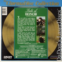 Field of Honor AKA Champs d\'Honneur Rare LaserDisc War Drama Foreign