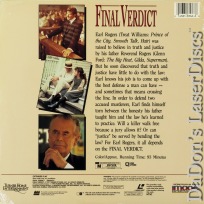 Final Verdict Rare LaserDisc Treat Williams Olivia Burnette Courtroom Drama