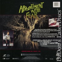 Appointment with Fear Rare LaserDisc Alan Smithee Horror