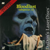 Bloodlust Subspecies III Rare Full Moon Cult LaserDisc NEW Anders Hove Horror