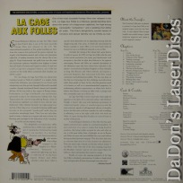 La Cage Aux Folles WS Criterion #96 NEW LaserDisc Comedy Foreign