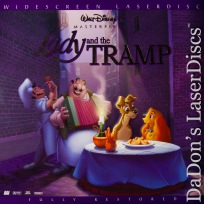 Lady and the Tramp Collector Edition CAV AC-3 THX Widescreen Rare LaserDisc Disney