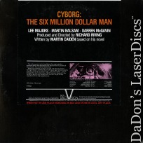 Cyborg The Six Million Dollar Man Rare LaserDisc Discovision Sci-Fi *CLEARANCE*
