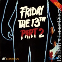 Friday the 13th Part 2 Mega-Rare LaserDisc Horror