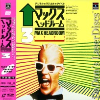 Max Headroom TV Series Season 1 vol.3 Rare Japan LaserDisc Television Sci-Fi