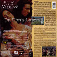 The Last of the Mohicans AC-3 THX WS LaserDisc Lewis Action