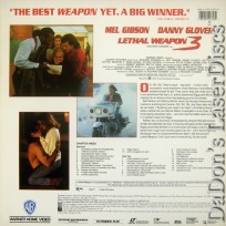 Lethal Weapon 3 DSS WS LaserDisc Gibson Glover Pesci Action