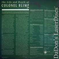 The Life and Death of Colonel Blimp Criterion #37 LaserDisc Drama
