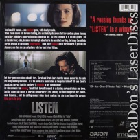 Listen Rare NEW LaserDisc Buxton Romano Thriller