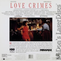 Love Crimes Rare LaserDisc Young Bergin Thriller *CLEARANCE*