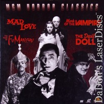 MGM Horror Classics LaserDisc Box Mad Love Fu Manchu