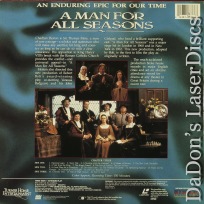 A Man for All Seasons Rare LaserDisc Regrave Heston Drama