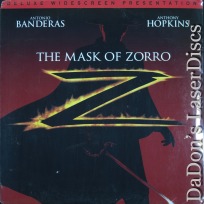 The Mask of Zorro LaserDisc AC-3 WS NEW Banderas Hopkin Action