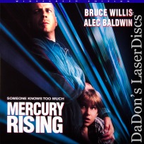 Mercury Rising AC-3 THX WS Rare LaserDisc Willis Sci-Fi