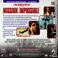 Mission Impossible AC-3 THX WS NEW LaserDisc Cruise Spy Thriller