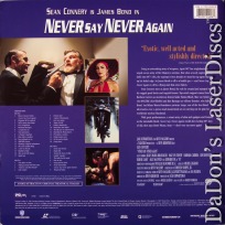 Never Say Never Again DSS WS Rare LaserDisc 007 Bond Connery