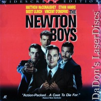 The Newton Boys AC-3 WS LaserDisc NEW McConaughey Hawke Crime Drama