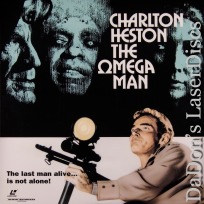 The Omega Man WS LaserDisc Rare LD Heston Cash Sci-Fi