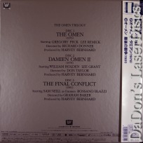 The Omen Trilogy WS Rare LaserDisc Japan Only Box Peck
