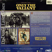 Only The Valiant Mega-Rare LaserDisc Gregory Peck Western