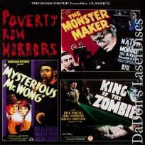 Mysterious Mr. Wong / Monster Maker Roan Rare LaserDisc Horror