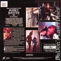Puppet Master 3 Full Moon LaserDisc Rolfe Cult Horror