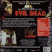 The Return of the Evil Dead WS Rare NEW Elite LaserDisc Horror