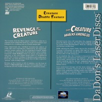 Revenge of the Creature / The Creature Walks Among Us Encore LaserDisc Sci-Fi
