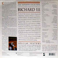 Richard III 1955 WS Criterion #190 Rare LaserDisc Drama