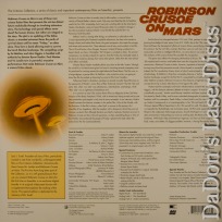 Robinson Crusoe on Mars CAV WS Criterion #184 LaserDisc Mantee Sci-Fi