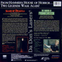 Scars of Dracula Horror of Frankenstein LaserDiscs