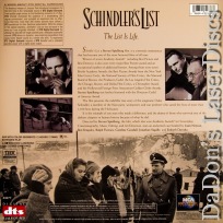 Schindler\'s List DTS THX Widescreen Mega-Rare LaserDisc Drama