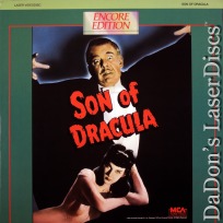 Son of Dracula Encore LaserDisc Allbritton Paige Horror