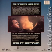 Split Second DSS LaserDisc Rare LD Hauer Cattrall