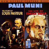 Story of Louis Pasteur / Life of Emile Zola NEW LaserDisc Drama Biography