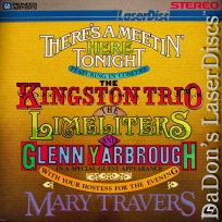 There\'s a Meetin\' Here Tonight LaserDisc Kingston Trio Travers Concert Music