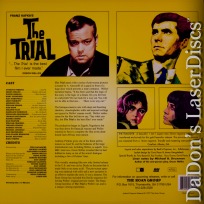 The Trial WS 1962 Roan Dir Cut LaserDisc Perkins Welles Drama