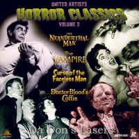 United Artists Horror Classics 2 LaserDisc Box Movie