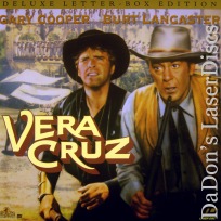 Vera Cruz WS UNCUT LaserDisc Cooper Lancaster Western