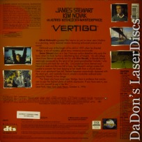 Vertigo DTS LaserDisc THX WS Hitchcock Novak Stewart Thriller
