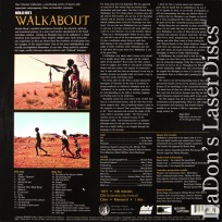 Walkabout Criterion #351 WS Rare LaserDisc Agutter Roeg Drama