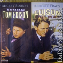 Young Tom Edison / Edison, The Man Rare NEW LaserDiscs Rooney Biography