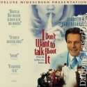 I Don't Want to Talk About It Rare LaserDisc NEW WS Mastroianni Drama Foreign