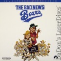 The Bad News Bears RM WS NEW LaserDisc Matthau O'Neal Comedy