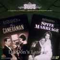 The Cameraman Spite Marriage Silent Rare NEW LaserDisc Keaton Comedy