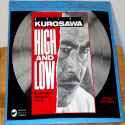 High And Low WS LaserDiscs Akira Kurosawa