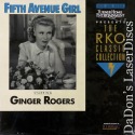 Fifth Avenue Girl Rare RKO LaserDisc Ginger Rogers Walter Connolly Comedy
