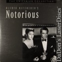 Notorious Criterion #100 Rare LaserDisc Grant Hitchcock