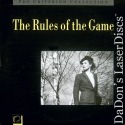 The Rules of the Game Criterion NEW #50A LaserDisc Vintage Drama